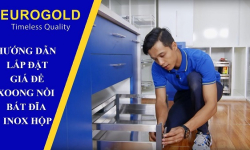 Hướng dẫn lắp đặt giá để xoong nồi bát đĩa inox hộp Eurogold