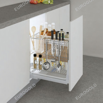 Giá dao thớt inox nan vuông mạ crom ray giảm chấn Giá dao thớt inox nan vuông mạ crom ray giảm chấn