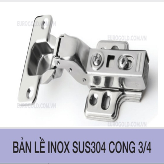 Bản lề inox SUS304 cong 3/4 Bản lề inox SUS304 cong 3/4