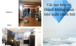 Cải tạo bếp cũ thành không gian tiện nghi cuốn hút Cải tạo bếp cũ thành không gian tiện nghi cuốn hút