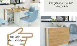 Giải pháp lưu trữ tiết kiệm diện tích cho nhà bếp nhỏ Giải pháp lưu trữ tiết kiệm diện tích cho nhà bếp nhỏ