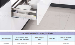 Báo giá trọn bộ phụ kiện tủ bếp inox Eurogold mới nhất 2021 Báo giá trọn bộ phụ kiện tủ bếp inox Eurogold mới nhất 2021