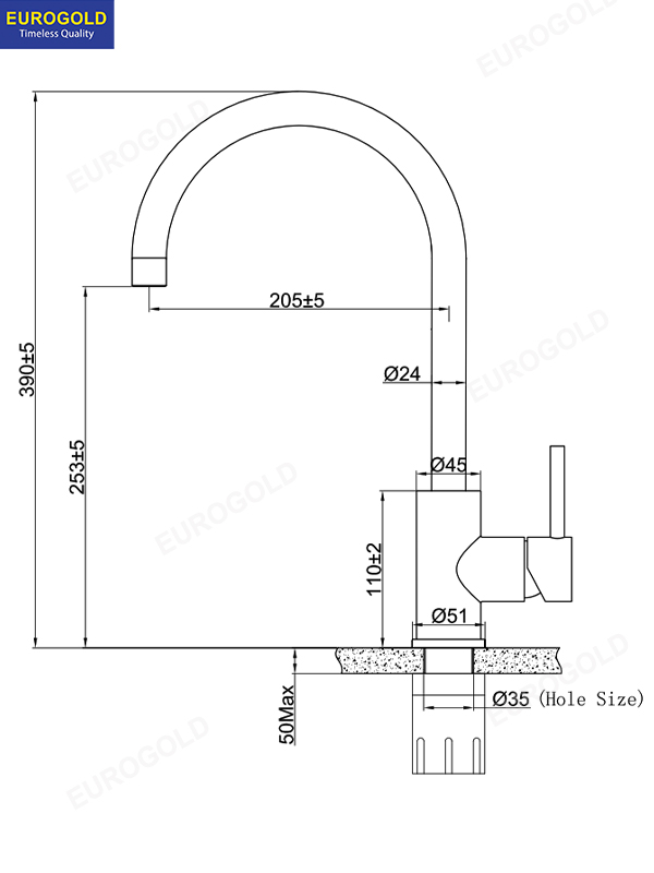 thong so ky thuat voi rua bat EUF016M EVF016M Eurogold