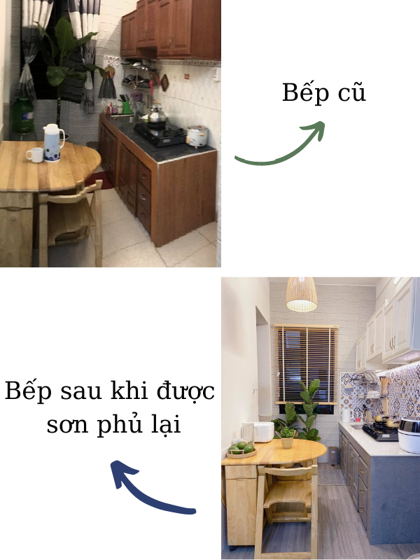 Cải tạo bếp cũ