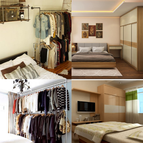Cất gọn quần áo của bạn trong tủ quần áo
