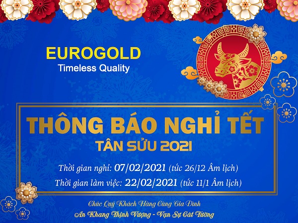 Thông báo nghỉ tết nguyên đán tân sửu 2021