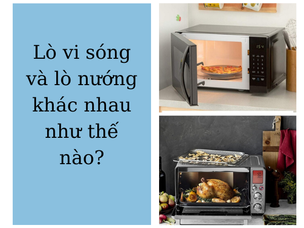 Lò vi sóng và lò nướng khác nhau như thế nào?
