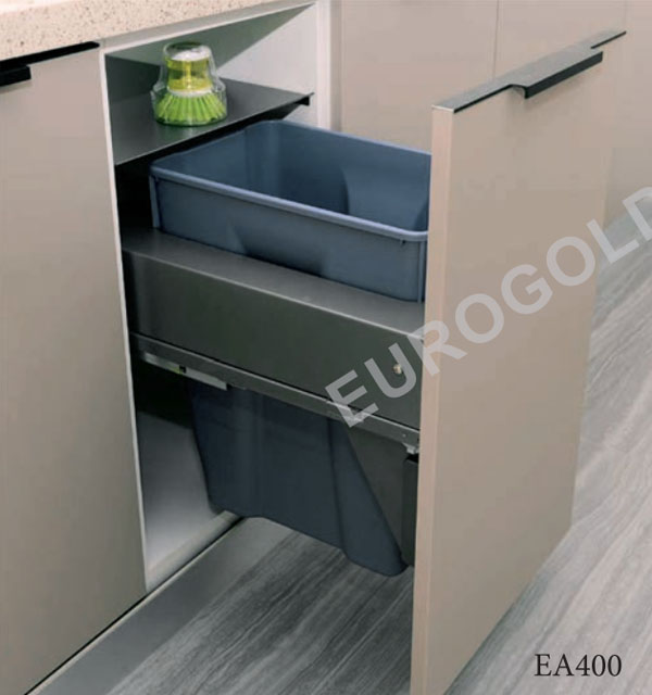 Thùng rác âm tủ giảm chấn EA400 Eurogold
