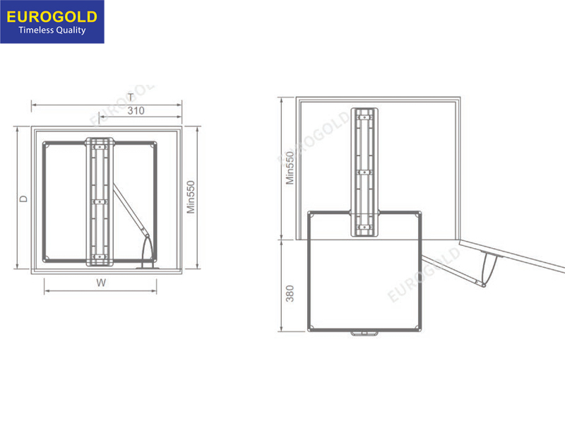 Thông số kỹ thuật: Tủ kho âm tủ ANODE Eurogold