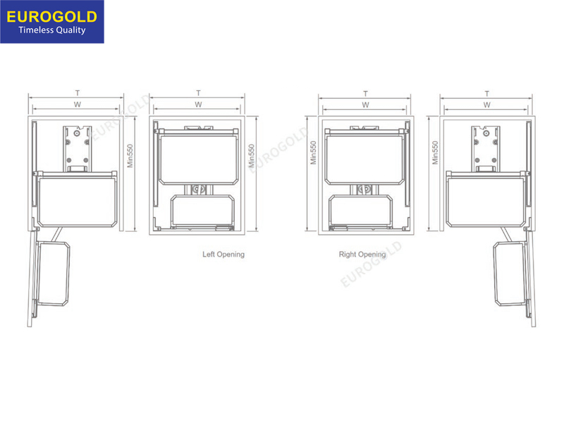 Thông số kỹ thuật Tủ kho 6 tầng cánh mở nhôm ANODE