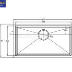 Chậu rửa bát chống xước EUC18045EB