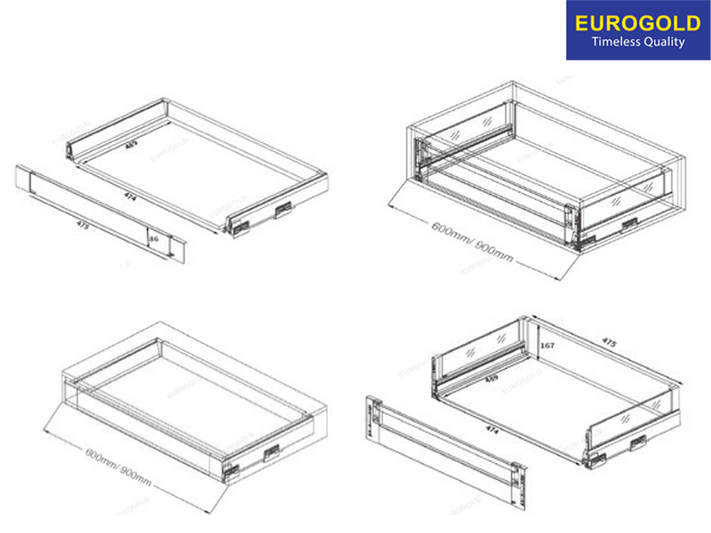 Thông số kỹ thuật tủ kho độc lập màu trắng Eurogold