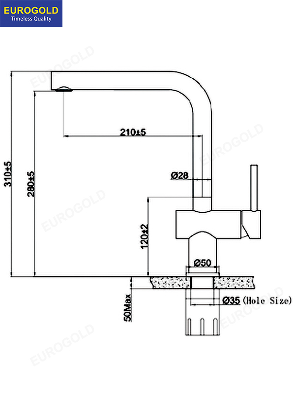 Thông số kỹ thuật EUF020BR Eurogold