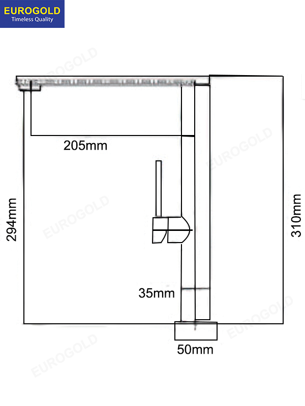 Thông số kỹ thuật vòi rửa bát EUF307C Eurogold