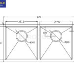 Chậu rửa bát chống xước EUC28746ED