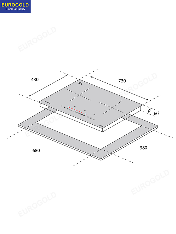 Thông số kỹ thuât: Bếp điện từ EUH2288PRO Eurogold