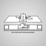 Bản lề kính cong 3/4 EWG103