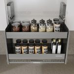 Giá gia vị nâng hạ nhôm cao cấp