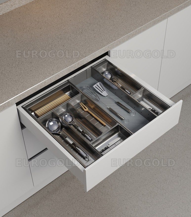 Khay chia thìa nĩa inox 304