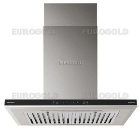 Máy hút mùi chữ T mặt kính đen bo viền inox EHM5070B