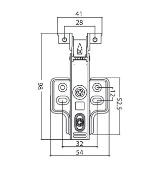 Thông số kỹ thuật Bản lề kính 304 thẳng EWG101