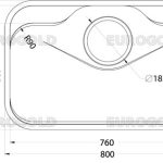 Chậu rửa bát chống xước EUD88050GE