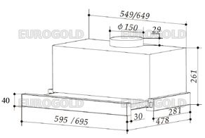 Thông số kỹ thuật Hút mùi kéo rút EHM1170