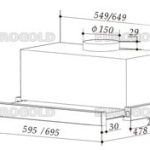 Hút mùi kéo rút EHM1270DW