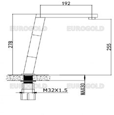 Thông số kỹ thuật Vòi rửa bát EVF128BR
