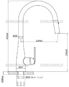 Thông số kỹ thuật Vòi rửa bát EVF219BR